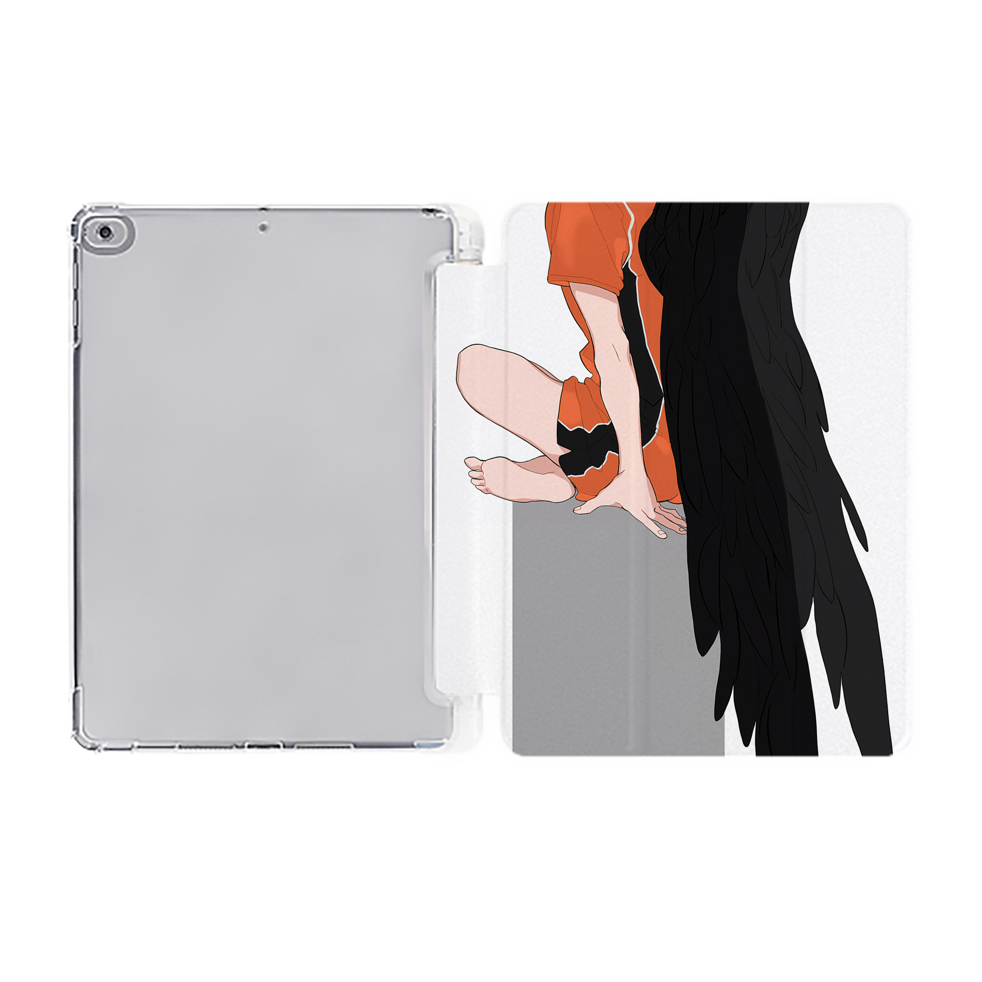 （画像用） ハイキュー!! Haikyu!! IPad ケース ペン収納付き 三つ折りスタンド PUレザー×シリコン 対応機種9.5/10.5/10.9インチ